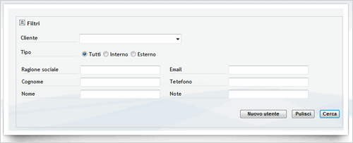 Filtro utenti